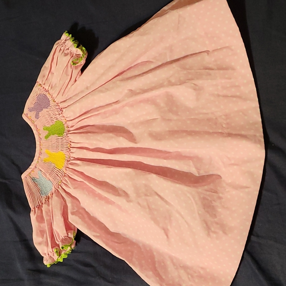 3M smocked pink dress